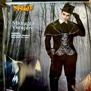 Men’s Midnight Vampire Costume & Cane